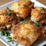 Crispy Chicken Thighs with Parmesan Crust First Image First Image
