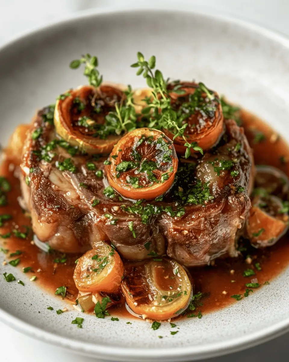 Veal Osso Buco with Beef Stock Reduction First Image First Image
