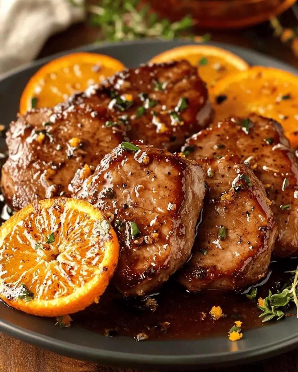 Cinnamon Orange Pork Medallions First Image First Image