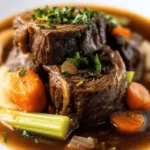 Slow-Cooked Beef Shank in Bone Broth First Image First Image