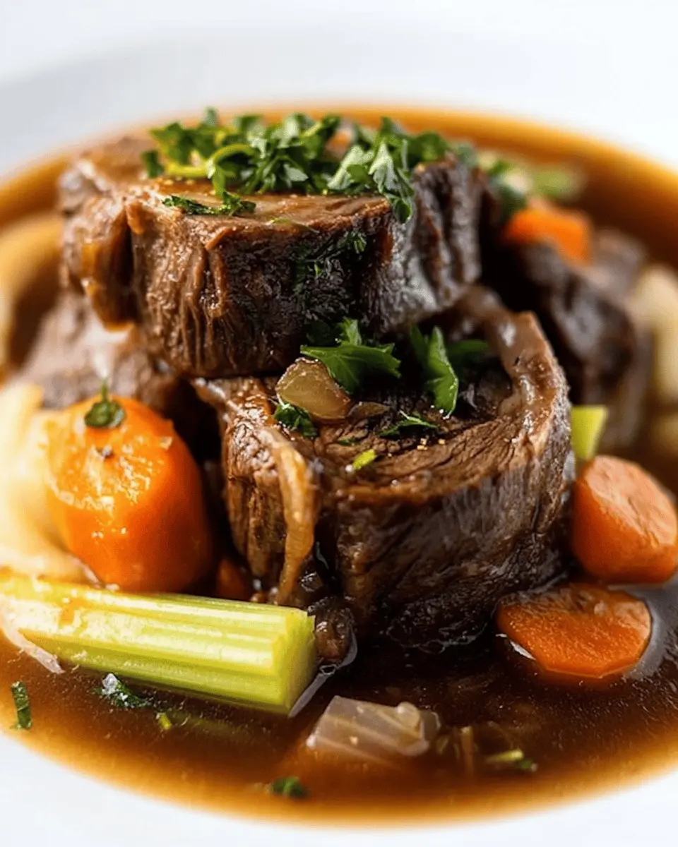 Slow-Cooked Beef Shank: Indulgent Comfort in Bone Broth