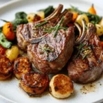 Grilled Lamb Chops with Garlic-Herb Butter First Image First Image