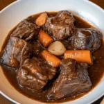 Beef Tongue Stew with Red Wine Reduction First Image First Image