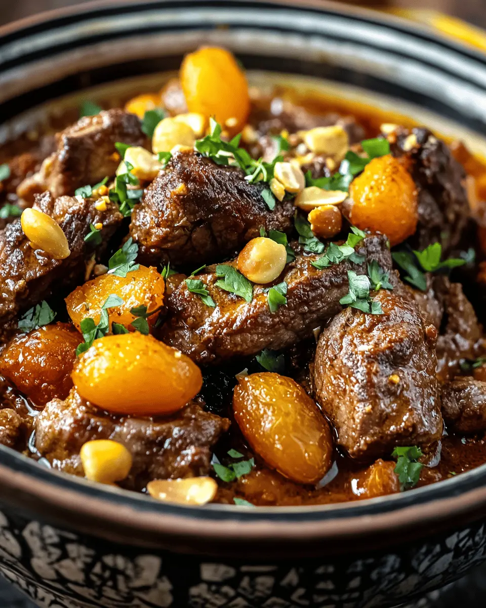 Spiced Lamb Tagine with Apricots & Almonds First Image First Image
