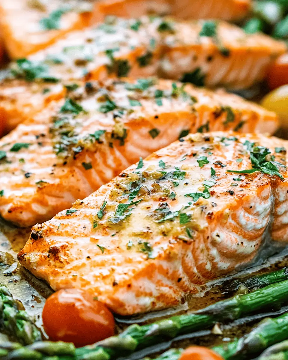 Baked Salmon Steaks with Garlic Butter Sauce First Image First Image