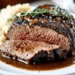 Coffee-Rubbed Beef Roast with Cocoa Gravy First Image First Image