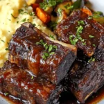 Maple-Bourbon Glazed Short Ribs First Image First Image