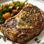 Garlic Butter Ribeye Steak with Crispy Fat Cap First Image First Image