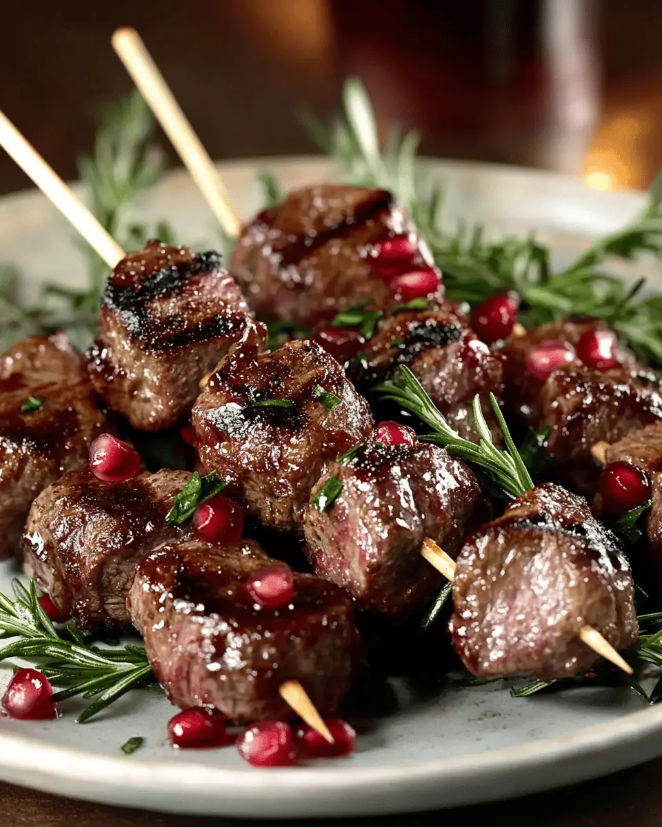 Pomegranate & Rosemary Lamb Skewers First Image First Image