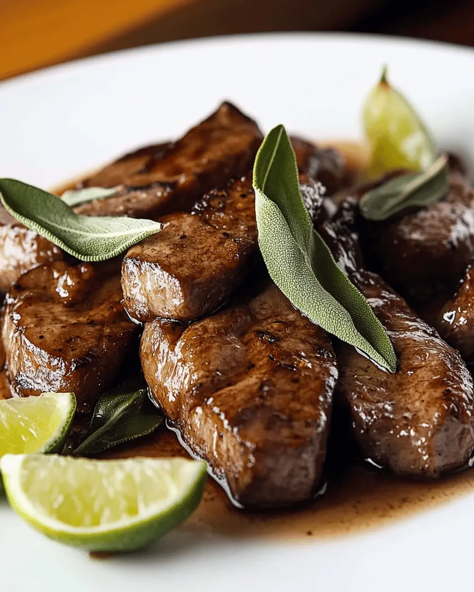 Pan-Fried Calf Liver with Brown Butter & Sage First Image First Image
