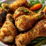 Pork Crackle-Crusted Chicken Drumsticks First Image First Image