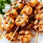 Shrimp Skewers Drenched in Wagyu Fat First Image First Image