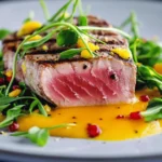Tuna Steak with Creamy Egg Yolk Sauce First Image First Image