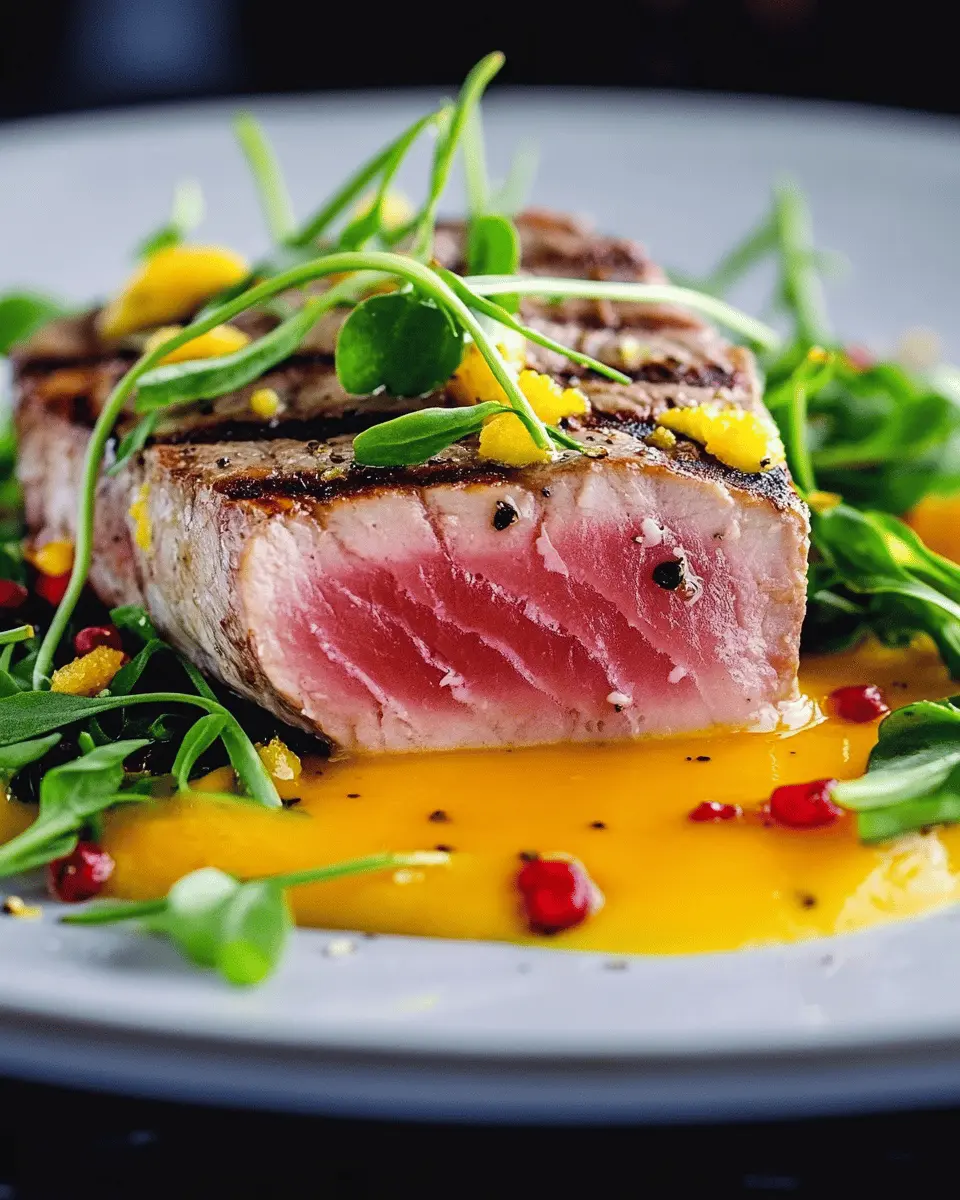 Tuna Steak with Creamy Egg Yolk Sauce First Image First Image