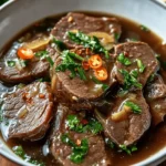 Slow-Braised Beef Tongue in Bone Broth First Image First Image