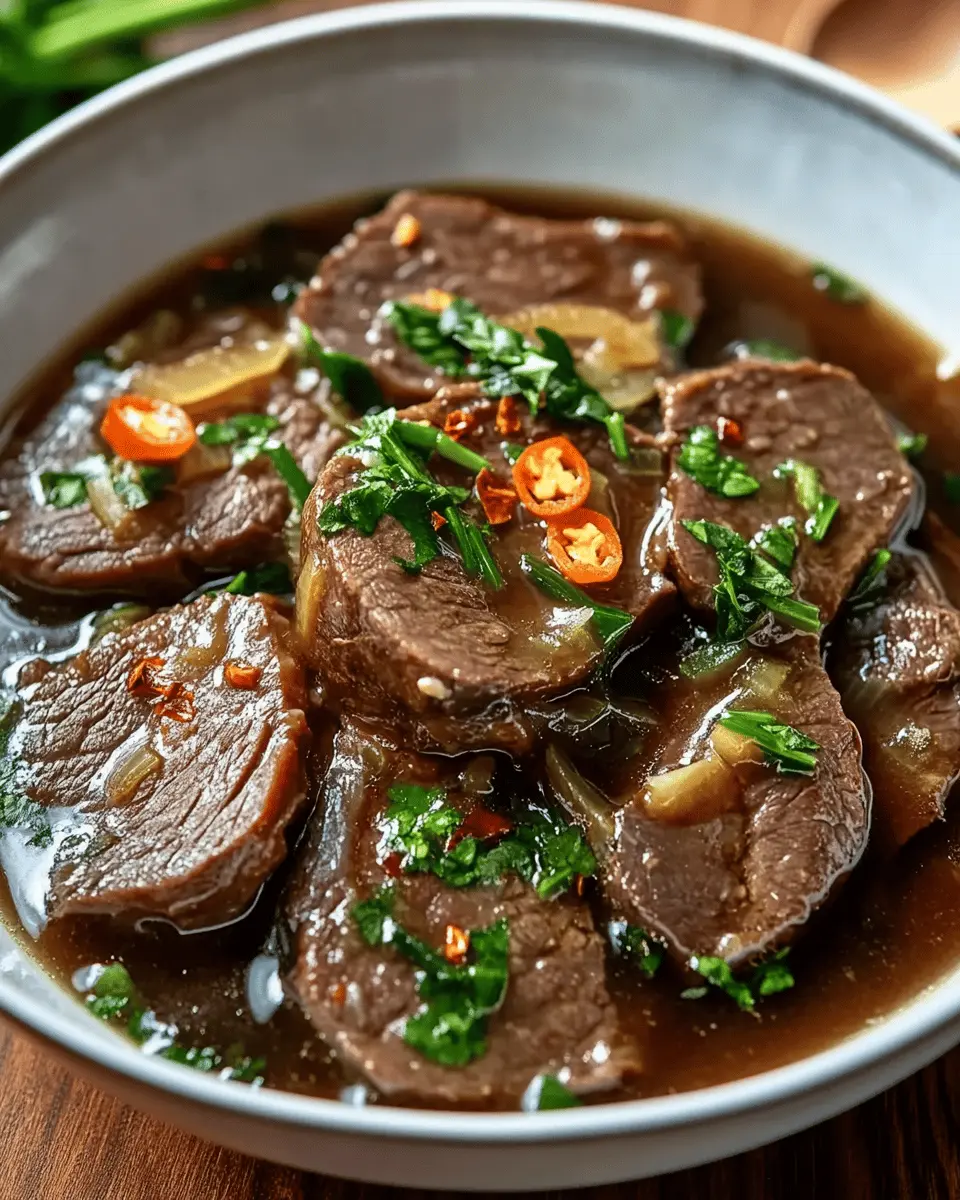 Slow-Braised Beef Tongue in Bone Broth First Image First Image