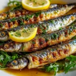 Pan-Fried Sardines with Lemon Butter Drizzle First Image First Image
