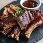 Slow-Smoked Wild Boar Ribs First Image First Image