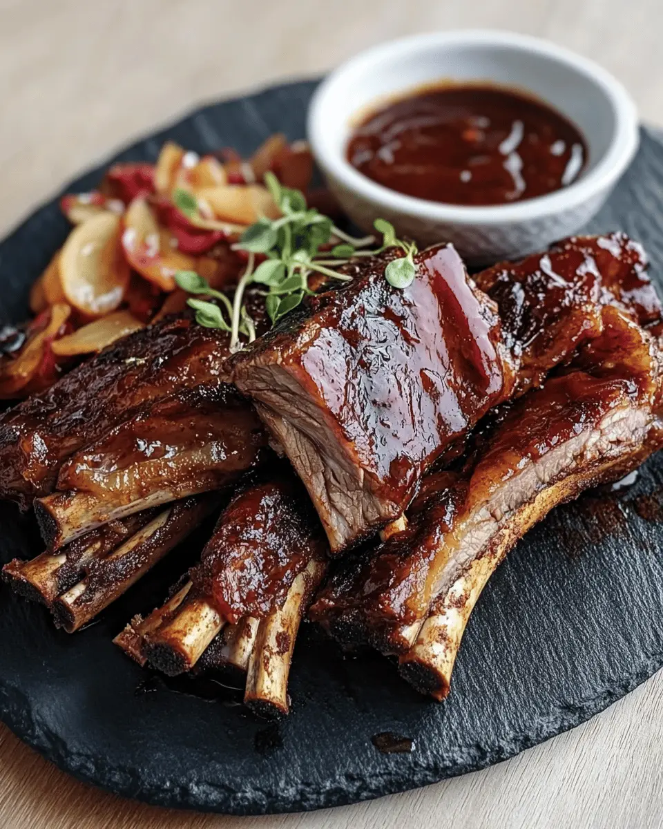 Slow-Smoked Wild Boar Ribs First Image First Image