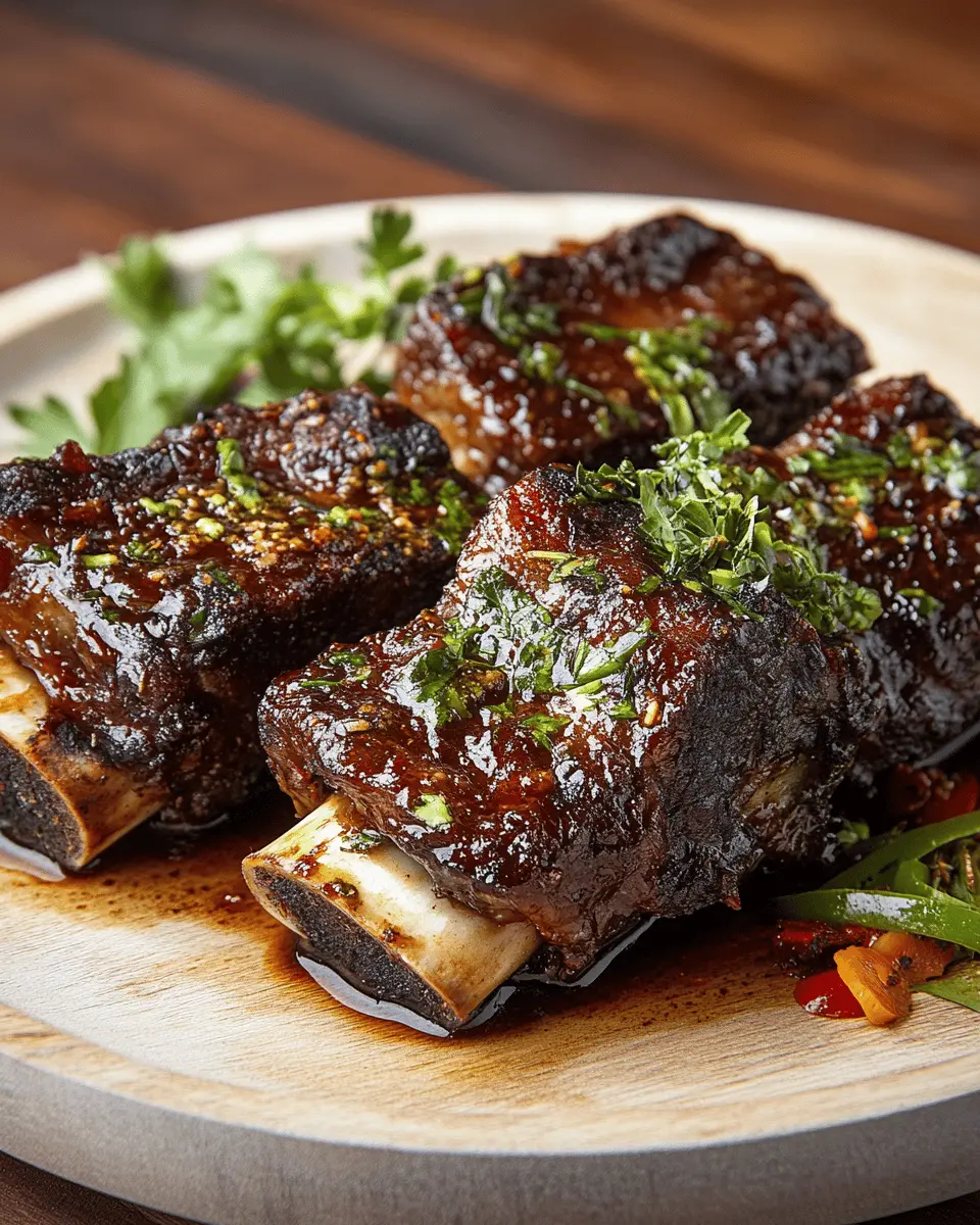 Roasted Beef Ribs with Tallow Glaze First Image First Image
