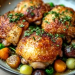 Chicken Thighs Crisped in Duck Fat First Image First Image