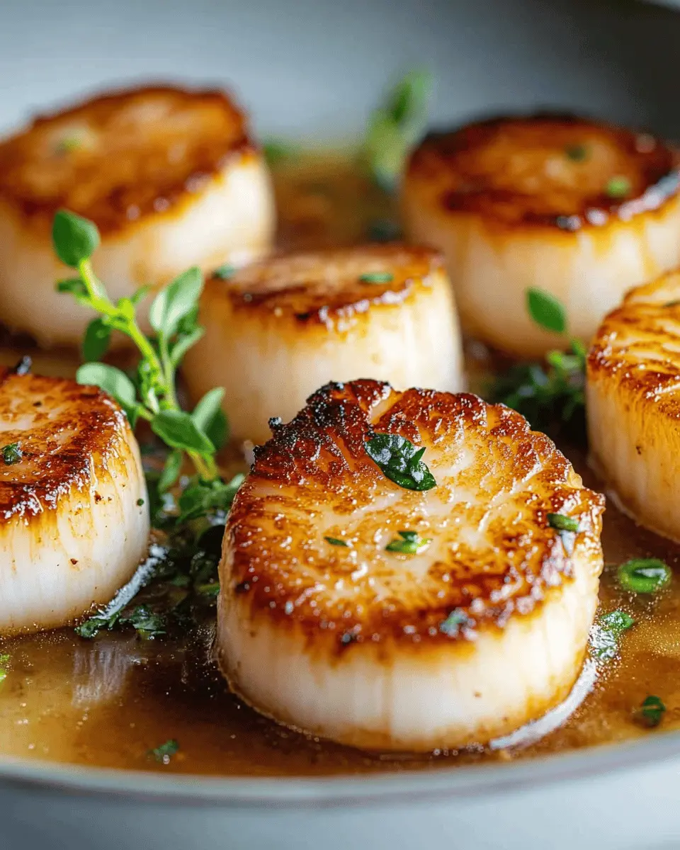 Pan-Seared Scallops in Beef Tallow First Image First Image
