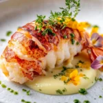 Butter-Poached Lobster Tail with Egg Emulsion First Image First Image
