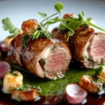 Rabbit Loin with Creamy Tallow Reduction First Image First Image