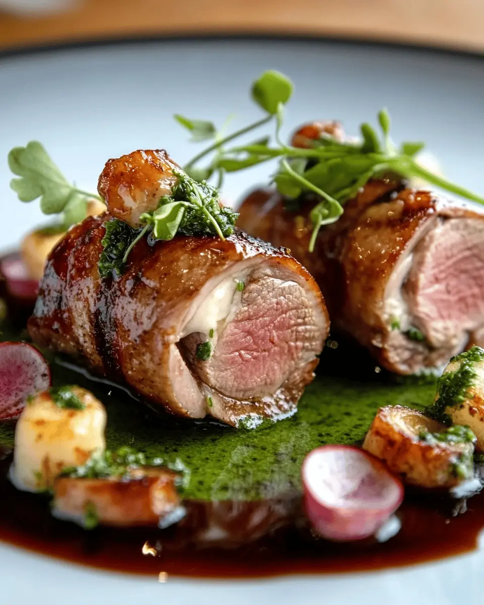 Rabbit Loin with Creamy Tallow Reduction First Image First Image