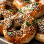 Beef Bagels with Everything Seasoning (Almond-Free) First Image First Image