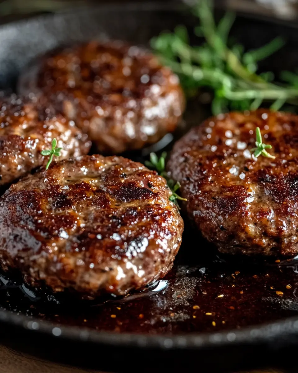 Venison Sausage Patties: Juicy Delights Cooked in Beef Drippings