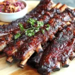 Slow-Smoked Wild Boar Ribs First Image First Image