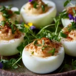Hard-Boiled Quail Eggs Stuffed with Tallow First Image First Image