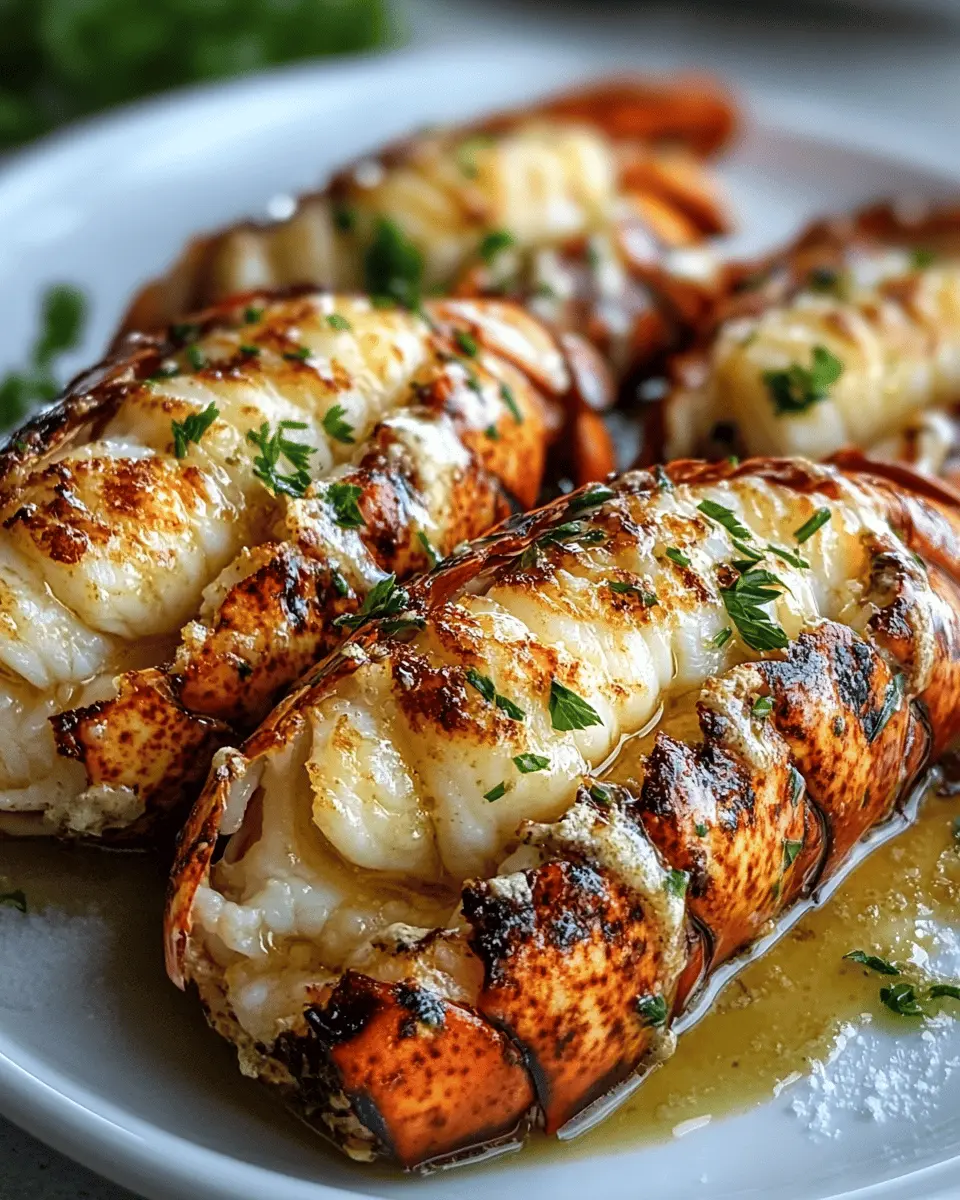 Lobster Tails Broiled in Bone Marrow Butter: Indulgent Bliss