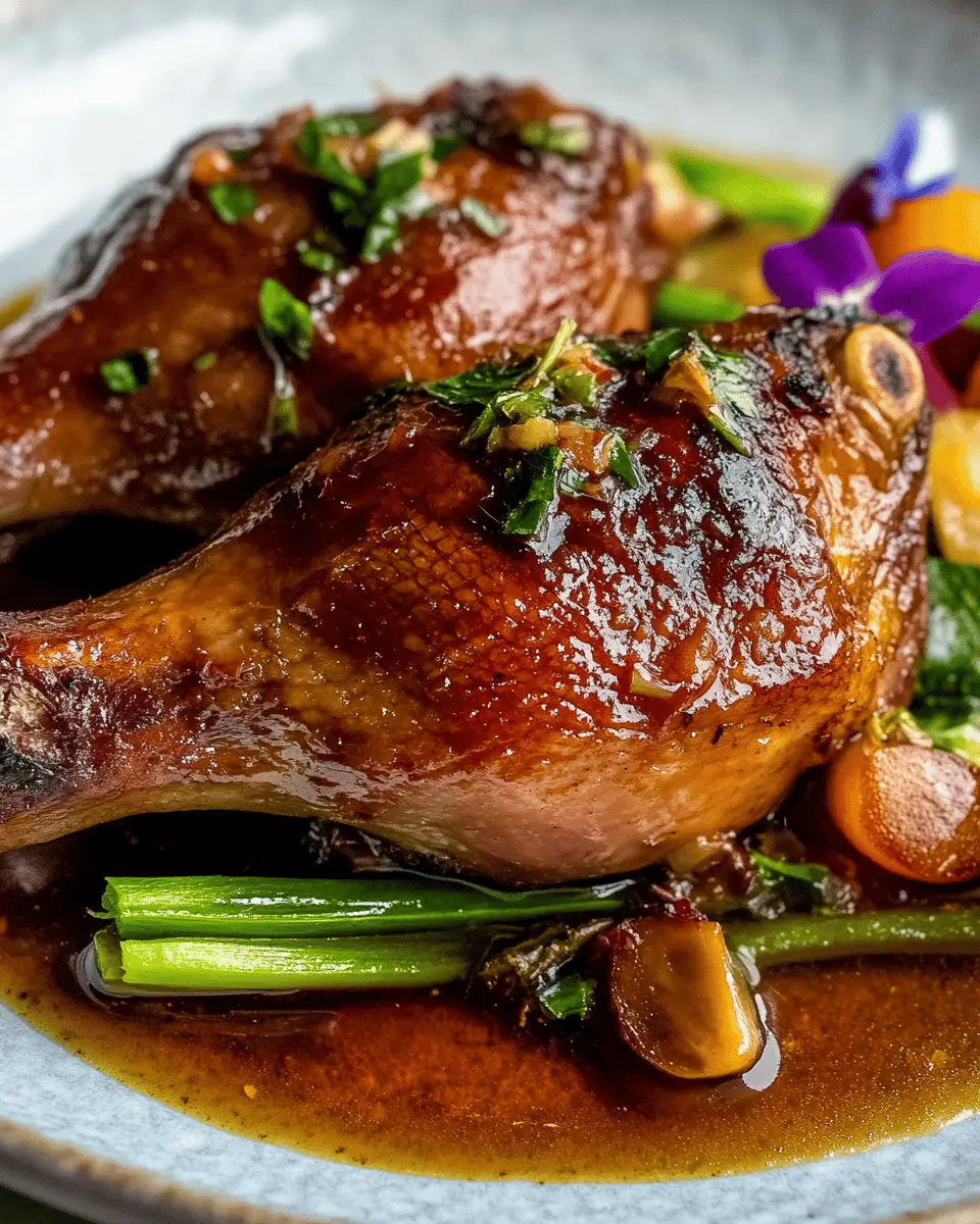 Smoked Duck Legs in Butter Reduction First Image First Image