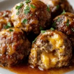 Cheddar-Stuffed Meatballs (Beef Only) First Image First Image