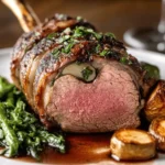 Lamb Saddle Roast with Bone Marrow Crust First Image First Image