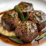 Elk Medallions in Sage Butter Sauce First Image First Image