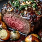 Bison Rib Roast with Garlic Drippings First Image First Image