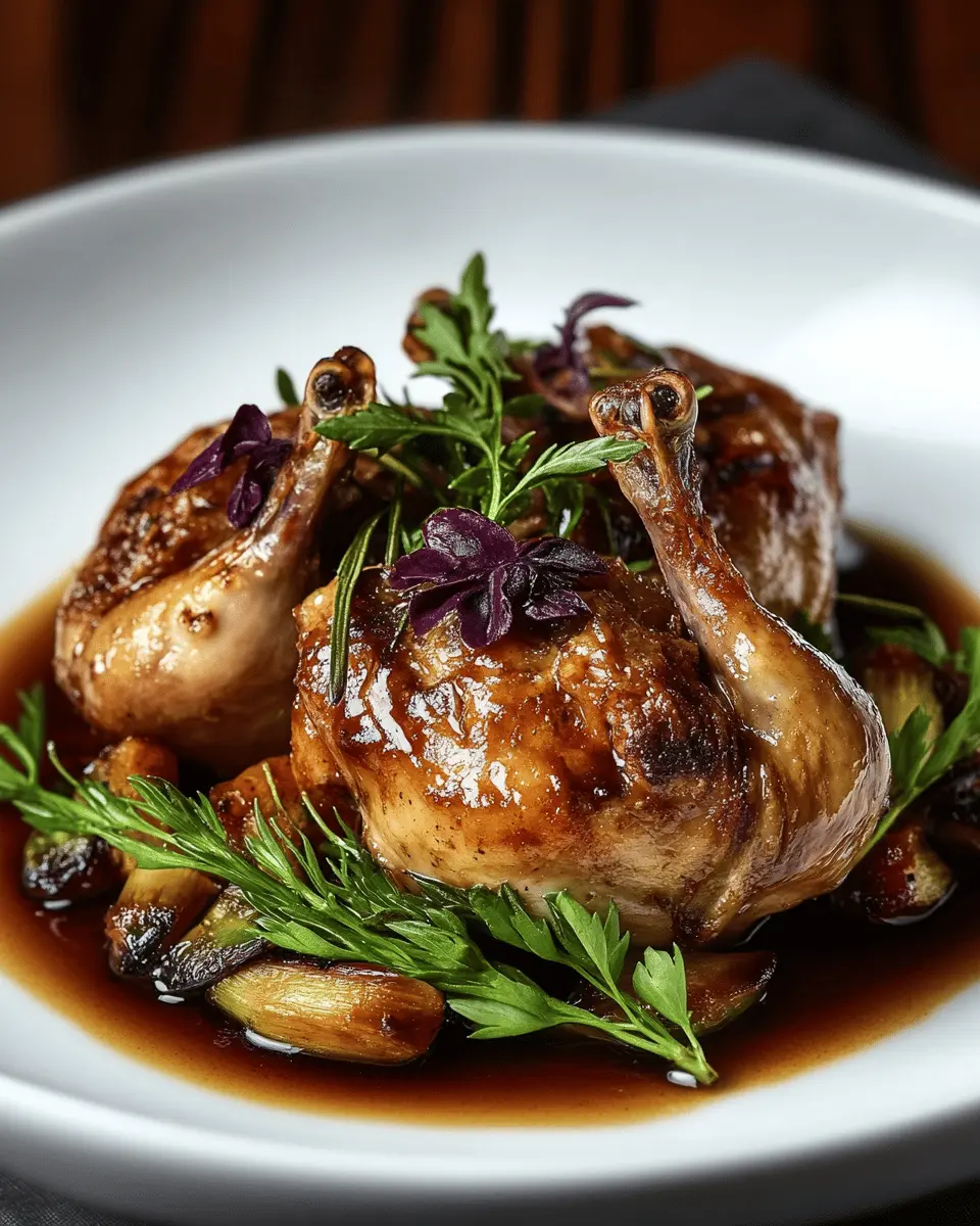 Quail in Garlic-Infused Beef Drippings First Image First Image