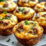 Beef Egg Muffins with Sausage & Cheddar First Image First Image