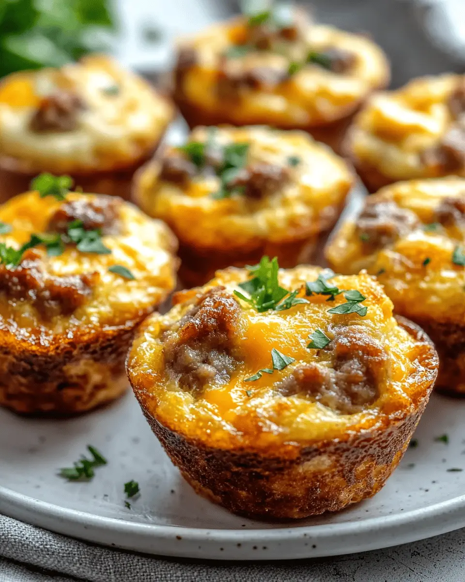 Beef Egg Muffins: Easy Sausage & Cheddar Delight at Home