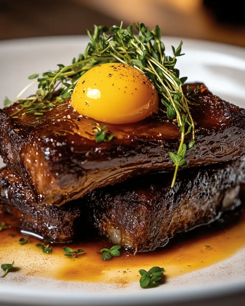 Butter-Braised Short c: Indulgent Comfort with Egg Yolk Magic