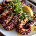 Grilled Octopus Tentacles in Smoky Butter First Image First Image