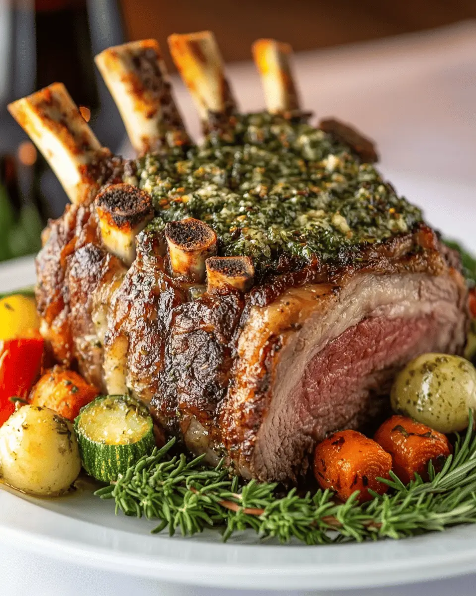 Wild Boar Crown Roast with Herb Butter First Image First Image
