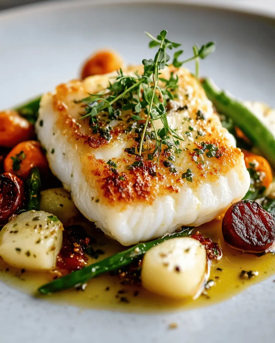 Butter Poached Cod with Crispy Edges First Image First Image