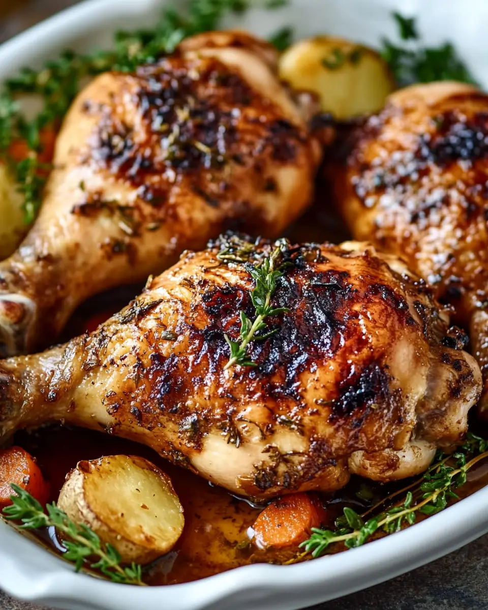 Roasted Bone-In Chicken Legs: Juicy Perfection in Chicken Fat