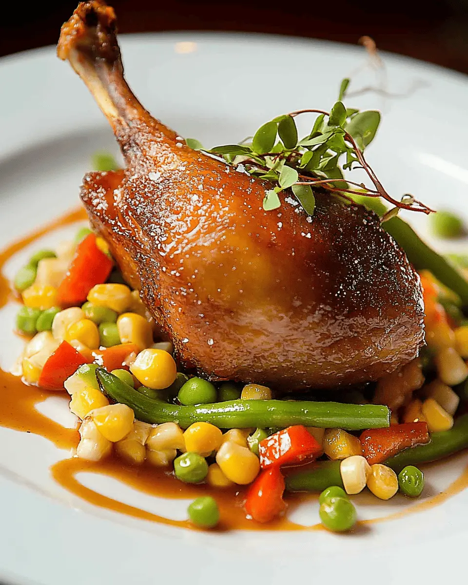 Duck Confit with Smoked Sea Salt First Image First Image