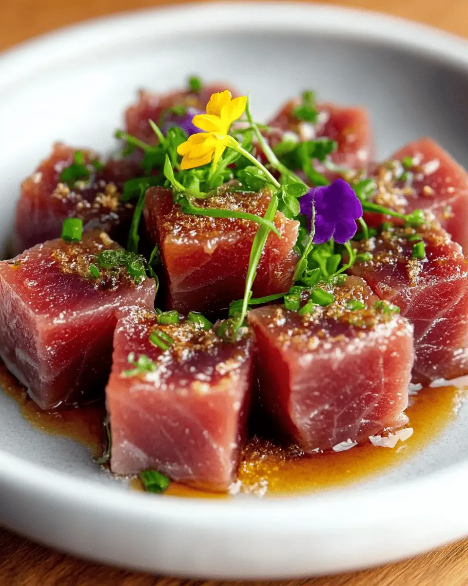 Tallow-Seared Tuna Cubes First Image First Image