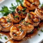 Shrimp Skewers with Wagyu Fat Glaze First Image First Image